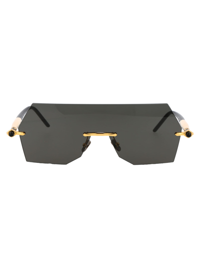 Shop Kuboraum Maske P90 Sunglasses In Gd Bs Grey