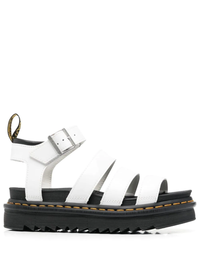 Shop Dr. Martens' Blaire Open-toe Strappy Sandals In White