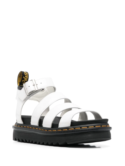 Shop Dr. Martens' Blaire Open-toe Strappy Sandals In White