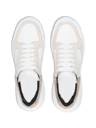 Shop Alexander Mcqueen Runner Low-top Sneakers In White