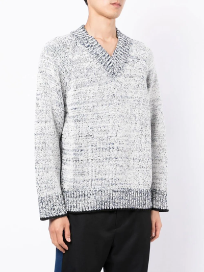 3.1 Phillip Lim Marl-knit Jumper In White