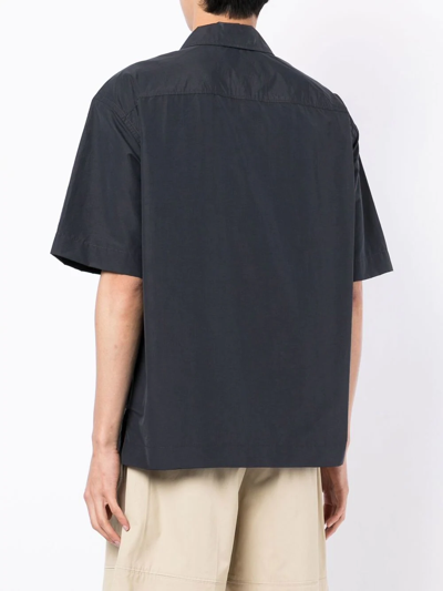 3.1 Phillip Lim Half-zip Polo Shirt In Black