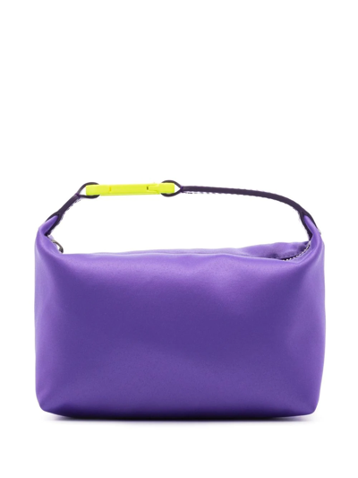 Shop Eéra Moon Satin Tote Bag In Purple
