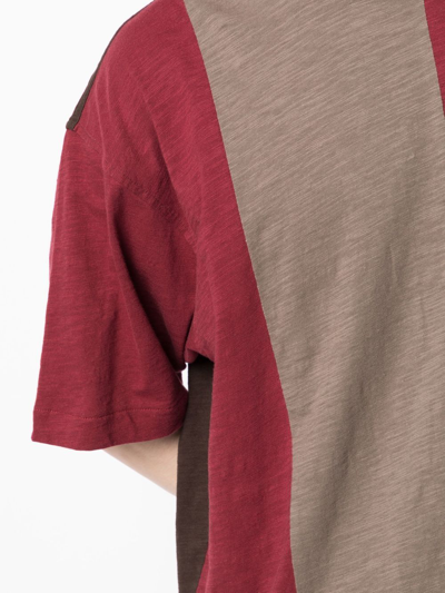 Shop Ymc You Must Create Hacienda Striped T-shirt In Red