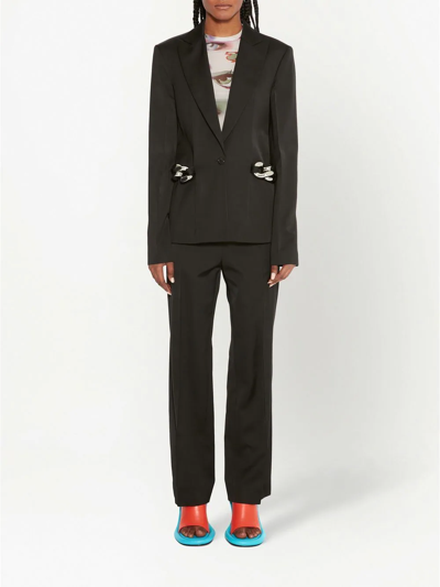 Shop Jw Anderson Straight-leg Trousers In Black