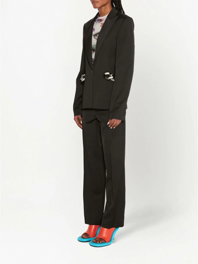 Shop Jw Anderson Straight-leg Trousers In Black