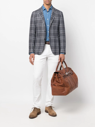 Tintoria Mattei Long-sleeve Denim Shirt In Blue