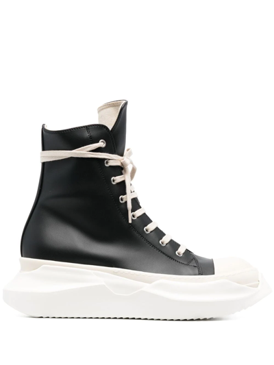 Shop Rick Owens Drkshdw Abstract Chunky High-top Sneakers In Black