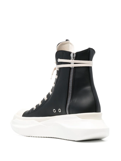 Shop Rick Owens Drkshdw Abstract Chunky High-top Sneakers In Black