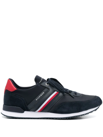 Tommy Hilfiger Iconic Stripe-detail Sneakers In Blue | ModeSens