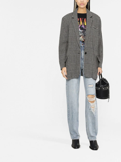Isabel Marant Étoile Cikaito Single Breast Wool Blazer In Black