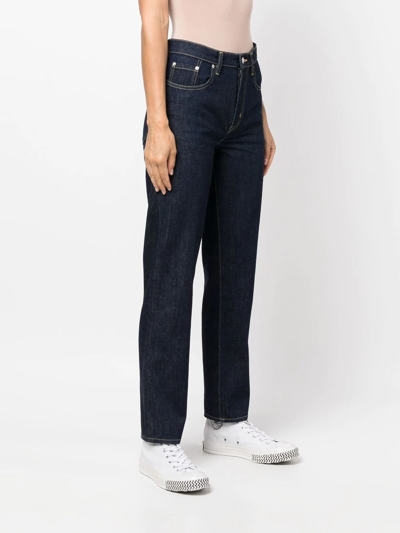 Shop Kenzo Bara Slim-fit Jeans In Blue
