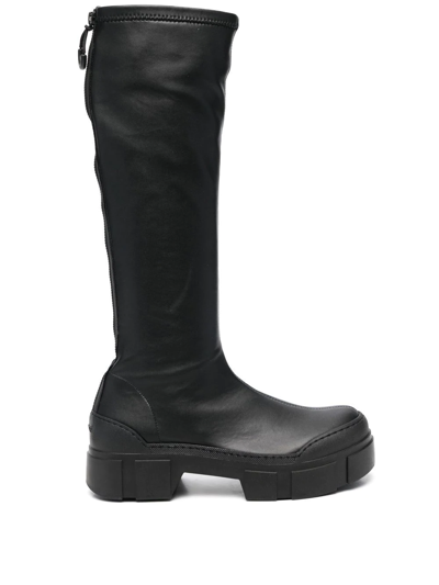 Vic Matie Platform Calf-length Boots In Black | ModeSens
