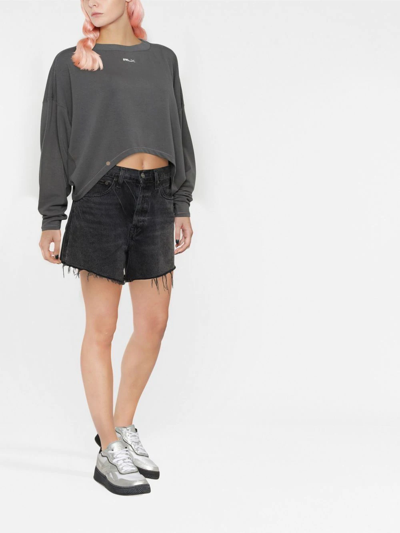 Polo Ralph Lauren Rlx Drop-shoulder Sweatshirt In Grey
