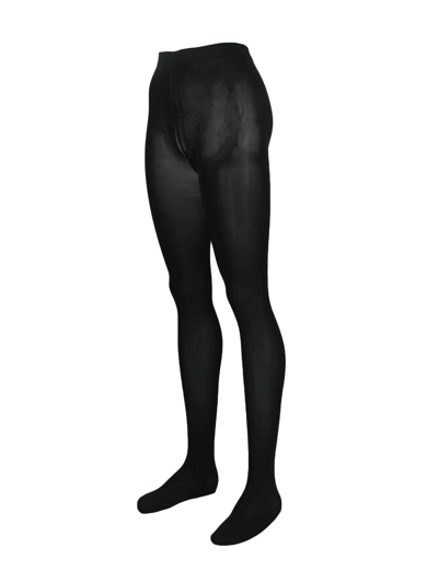 Shop Wolford Semi-sheer Coverage Tights In Black