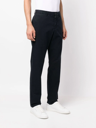 Ps By Paul Smith Four-pocket Straight-leg Chinos In Blue