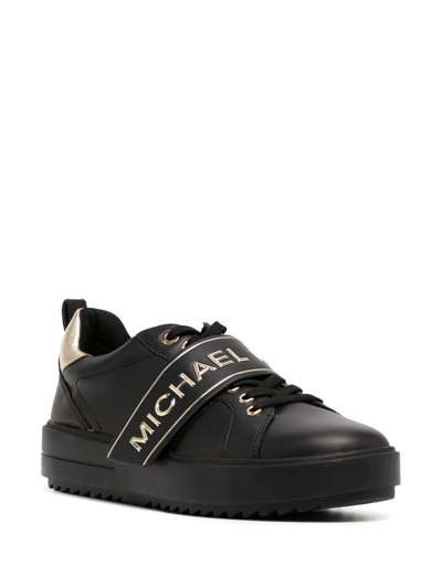 Michael Michael Kors Emmett Logo-strap Sneakers In Black | ModeSens