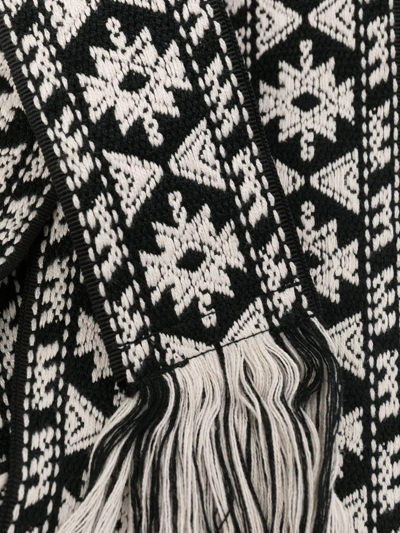 Shop Isabel Marant Etka Embroidered Fringed Belt In Black