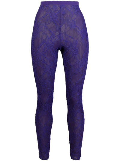 The Andamane High waisted Lace Leggings In Purple ModeSens