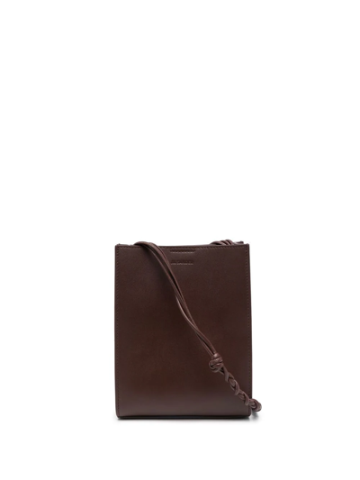 Shop Jil Sander Small Tangle Shoulder Bag In Brown