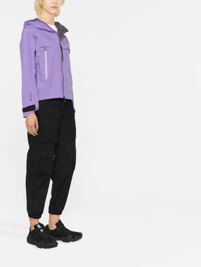 Shop Moncler Tullins Hooded Jacket In Purple