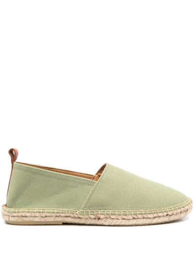 Shop Frescobol Carioca Slip-on Flat Espadrilles In Green