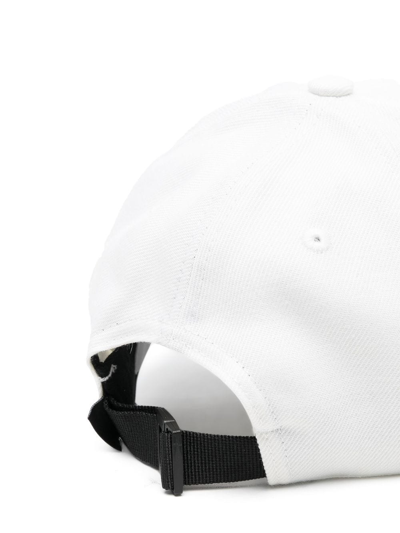 Shop Stone Island Compass-motif Baseball Cap In White