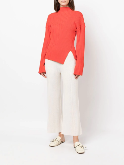 Aeron Straight-leg Merino-cashmere Trousers In Neutrals