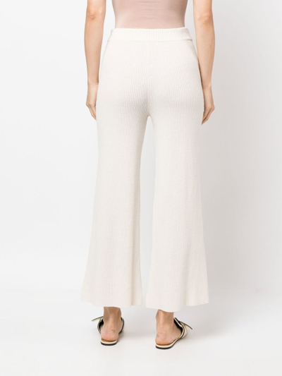 Aeron Straight-leg Merino-cashmere Trousers In Neutrals