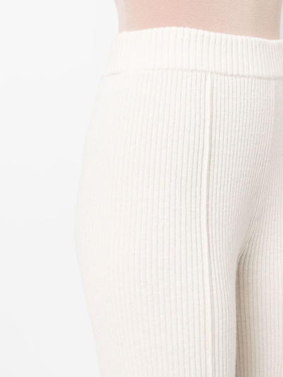 Shop Aeron Straight-leg Merino-cashmere Trousers In Neutrals