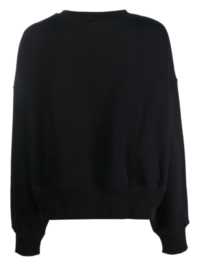 Shop Nike Over-oversized Crew-neck Sweatshirt In Black