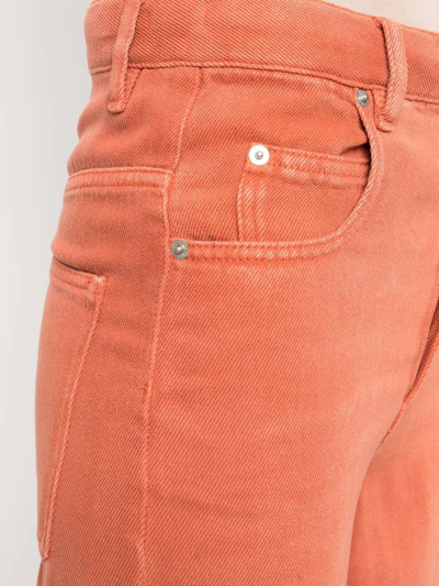 Isabel Marant Étoile High-waisted Straight-leg Jeans In Orange