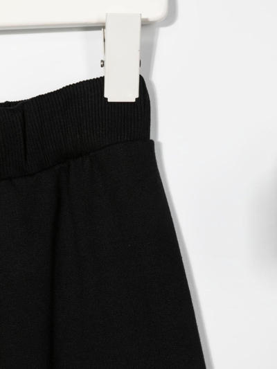 Shop Versace Logo-print Cotton Track Pants In Black