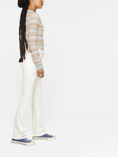 Jacob Cohen High-waisted Straight-leg Jeans In White