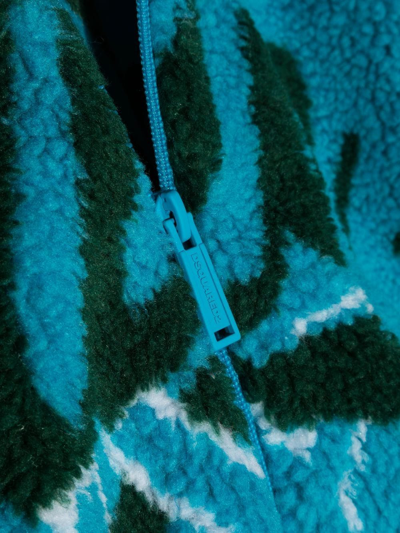 Dsquared2 Logo-print Zip-up Hooded Jacket In Blue