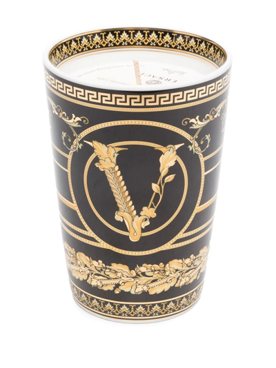 Versace Medusa Logo Candle In Black | ModeSens