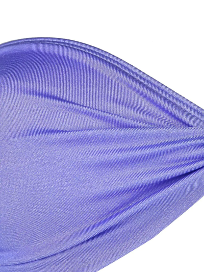Manokhi Ruched Bikini Set In Purple