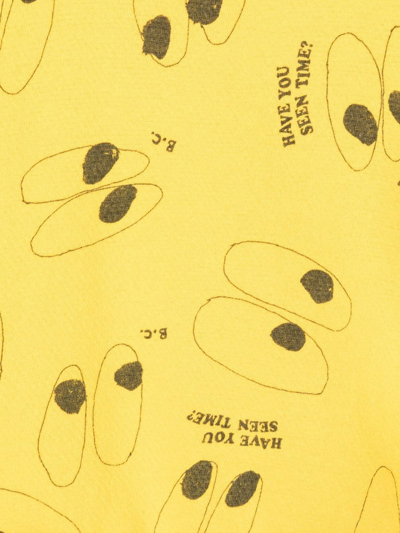 Shop Bobo Choses Graphic-print Crew-neck Sweatshirt In Yellow