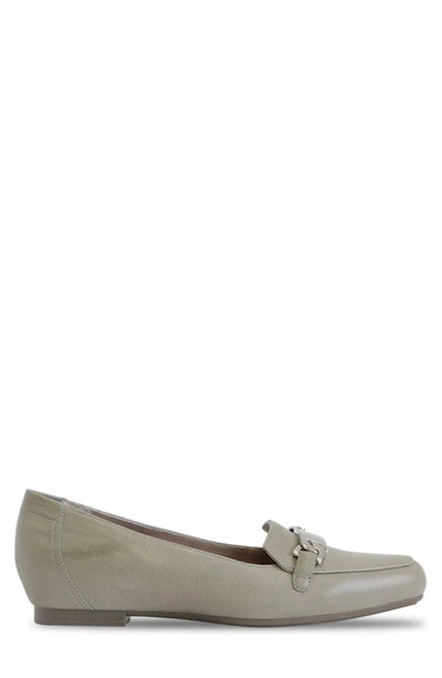 Shop Munro Blair Bit Loafer In Moss Lamb Leather