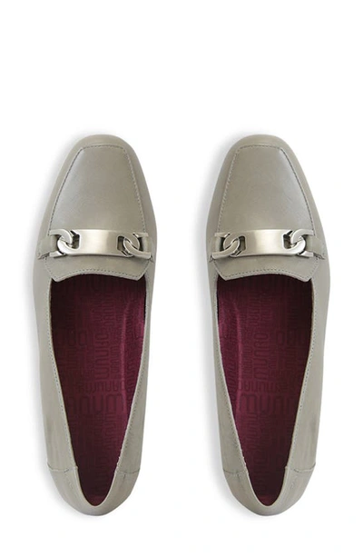 Shop Munro Blair Bit Loafer In Moss Lamb Leather
