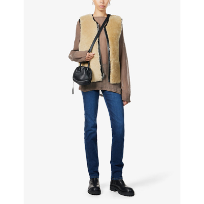 7 For All Mankind Kimmie Straight-leg Mid-rise Stretch-denim Jeans In Rinsed Indigo