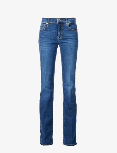 Shop 7 For All Mankind Bootcut Mid-rise Stretch-denim Jeans In Duchess