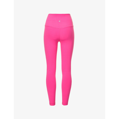 Shop Lululemon Align High-rise Stretch-woven Leggings In Sonic Pink