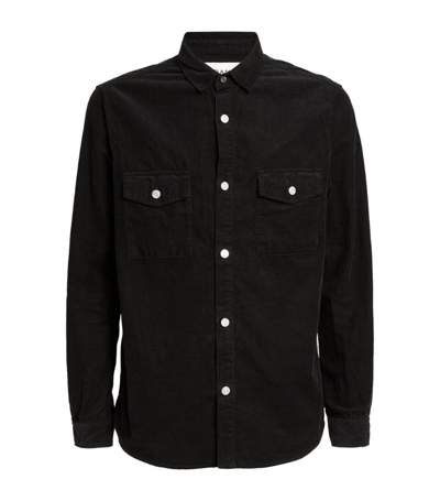 Shop Frame Cotton Corduroy Shirt In Black
