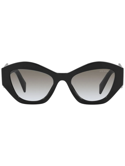 Shop Prada Pr 07ys Oversize-frame Sunglasses In Schwarz