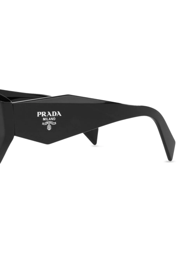 Shop Prada Pr 07ys Oversize-frame Sunglasses In Schwarz