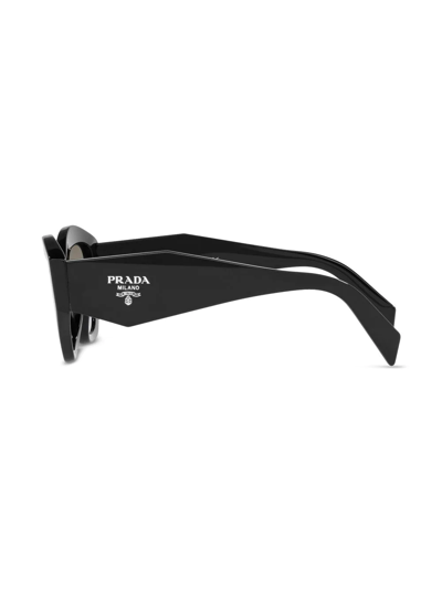 Shop Prada Pr 07ys Oversize-frame Sunglasses In Schwarz