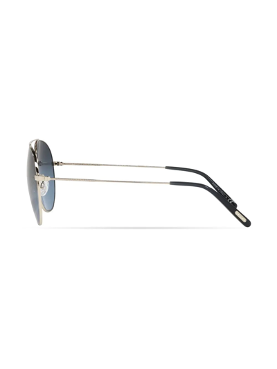 Shop Oliver Peoples Ov1286s Airdale Pilot-frame Sunglasses In Gold