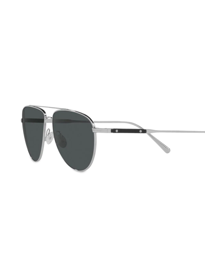 Shop Oliver Peoples Ov1301s Disoriano Pilot-frame Sunglasses In Silber