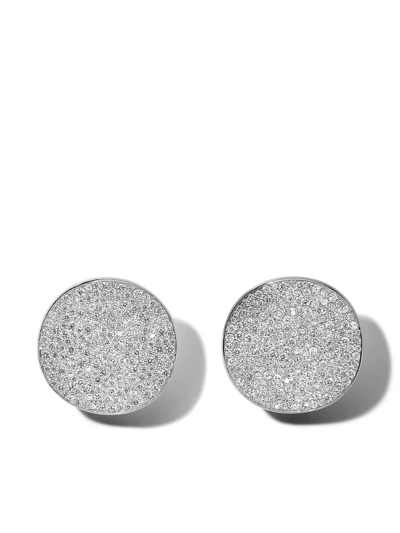 Shop Ippolita Stardust Large Clip-on Earrings In Silver